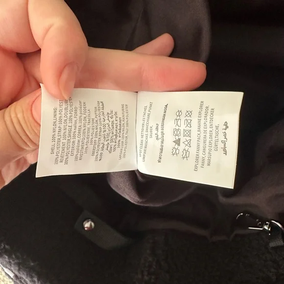 Alo Yoga Ovesize Shearling Black Tote Bag Sherpa Zip Shoulder Gym Travel New - Picture 9 of 10